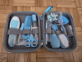 Baby Pflege Set mit Tasche blau