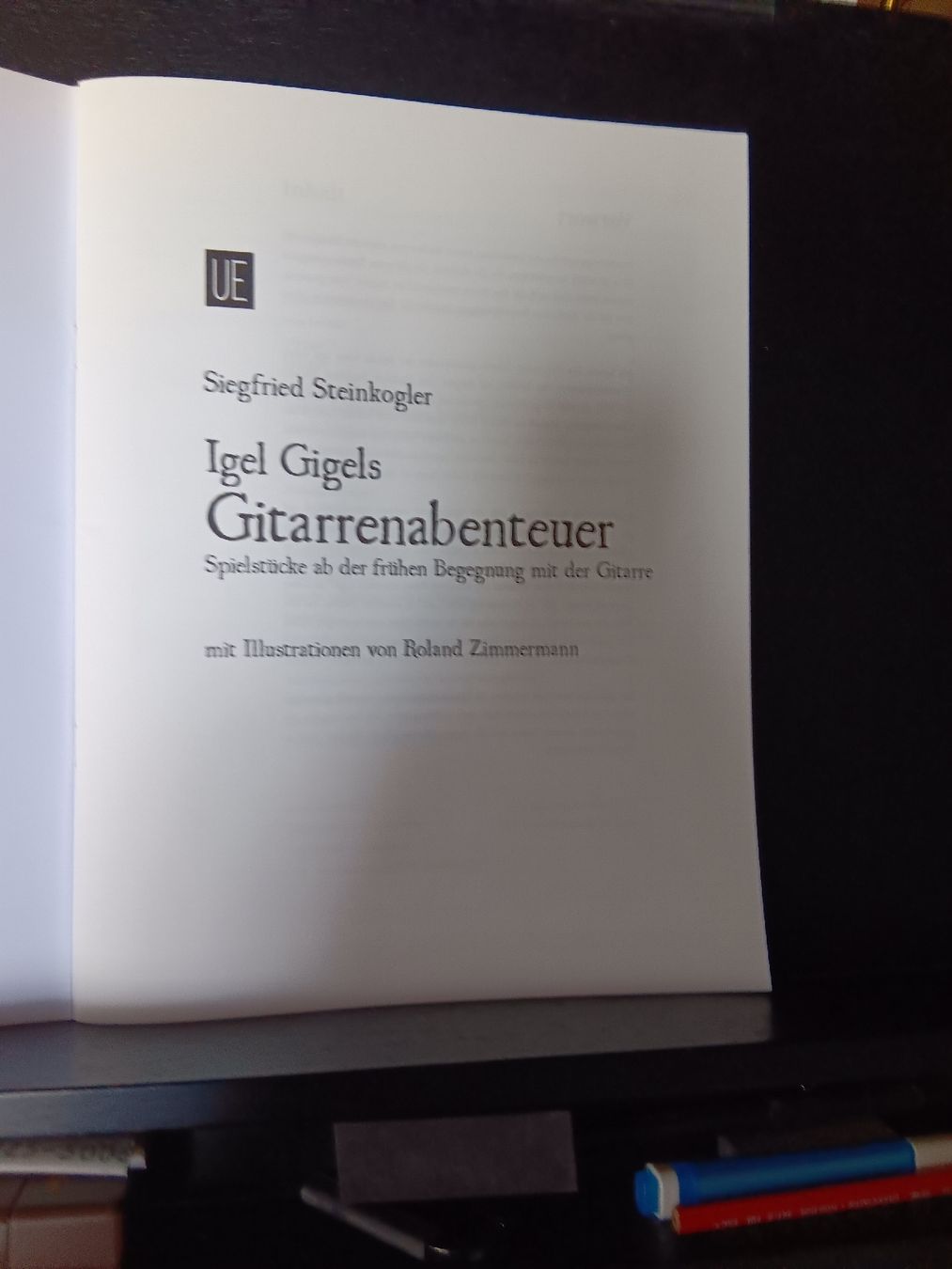 Strumenti musicali: Siegfried Steinkogler - Igel Gigels Gitarrenabenteuer – Nuovo (secondo la descrizione) da Bad Zurzach venduto da BG1 1