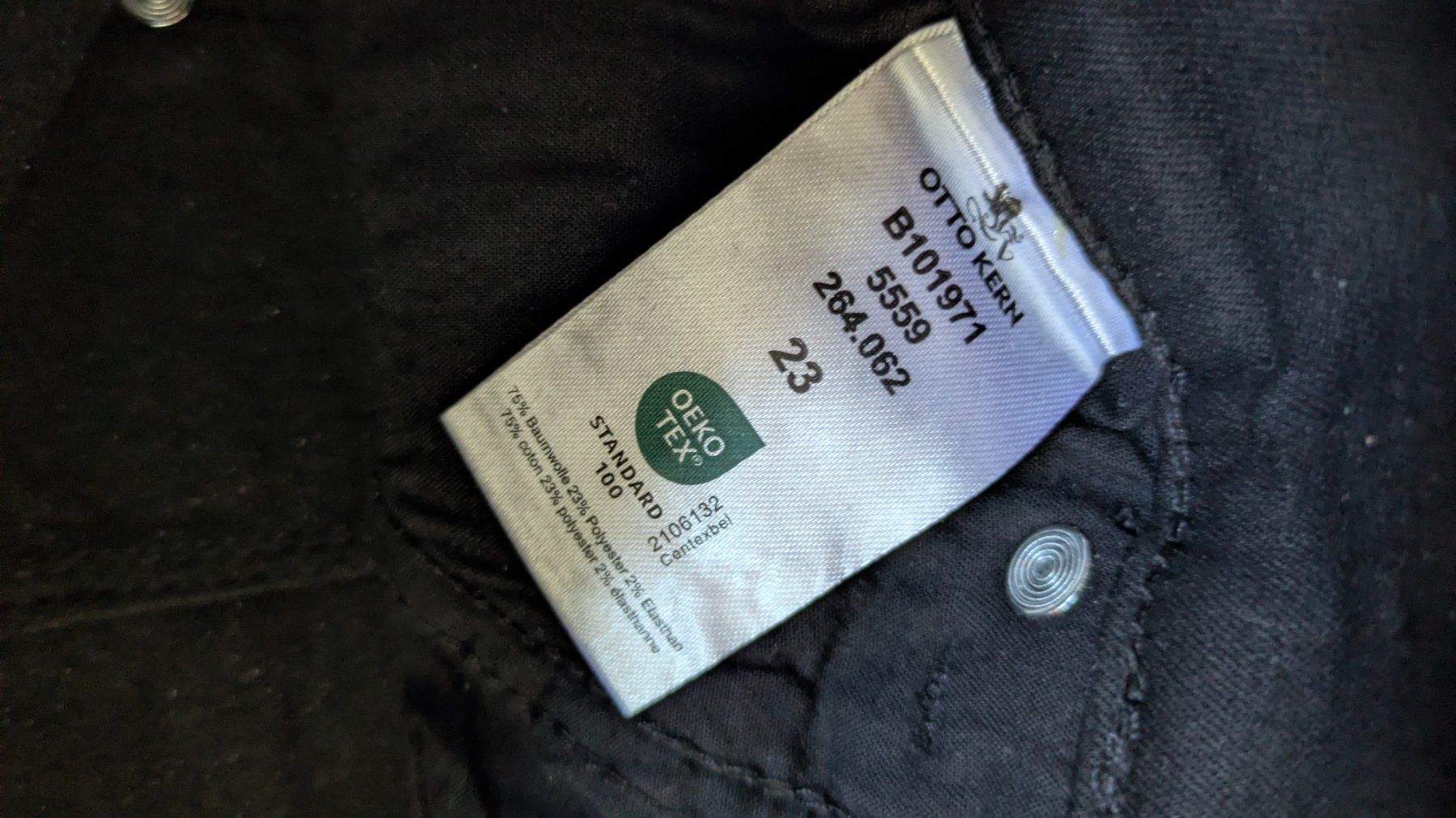 Pantaloni: Pantalon NEUF noir taille 23 = 47 – Nuovo e nell'imballaggio originale da Orsieres venduto da IndianaJones50a 5