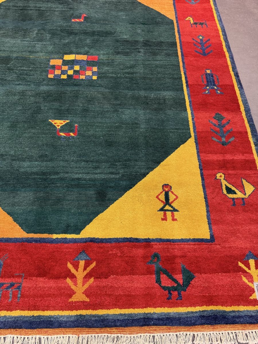 Tapis: Indo Art Gabbeh grün NEU – Neuf avec emballage d'origine à Liestal par nani054 6