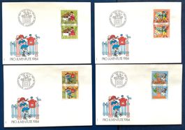 1984 FDC Pro Juventute mit PAAREN