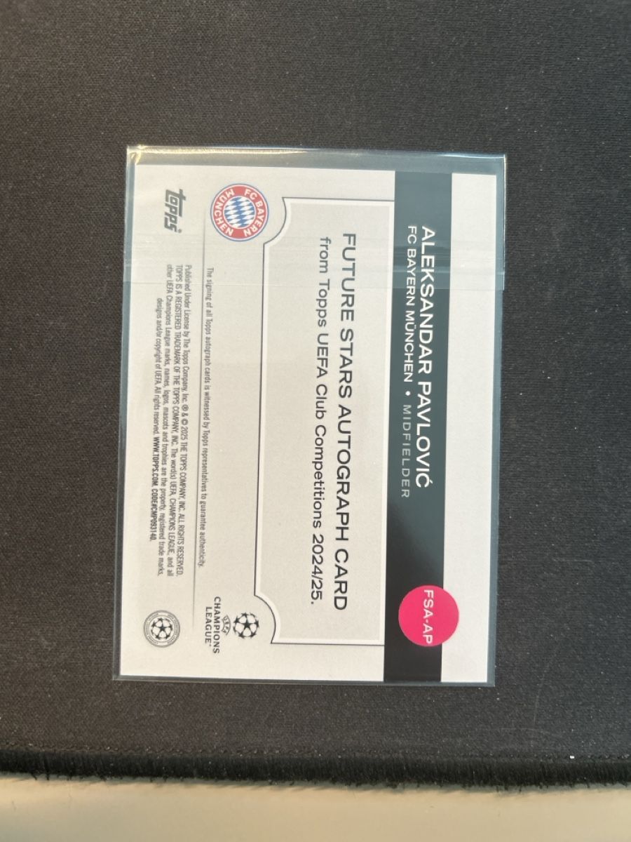 Topps Carte collezionabili: Topps Flagship UCC Future Stars Pavlovic Auto Silver  – Usato da Greppen venduto da hcv_cc2r 1