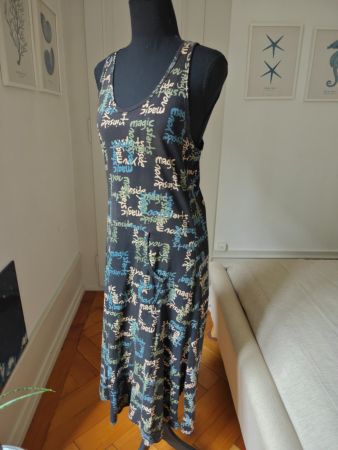 Desigual racerback Love Magic maxi dress M