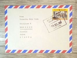 TR63 Enveloppe + Timbre Colombie 1988