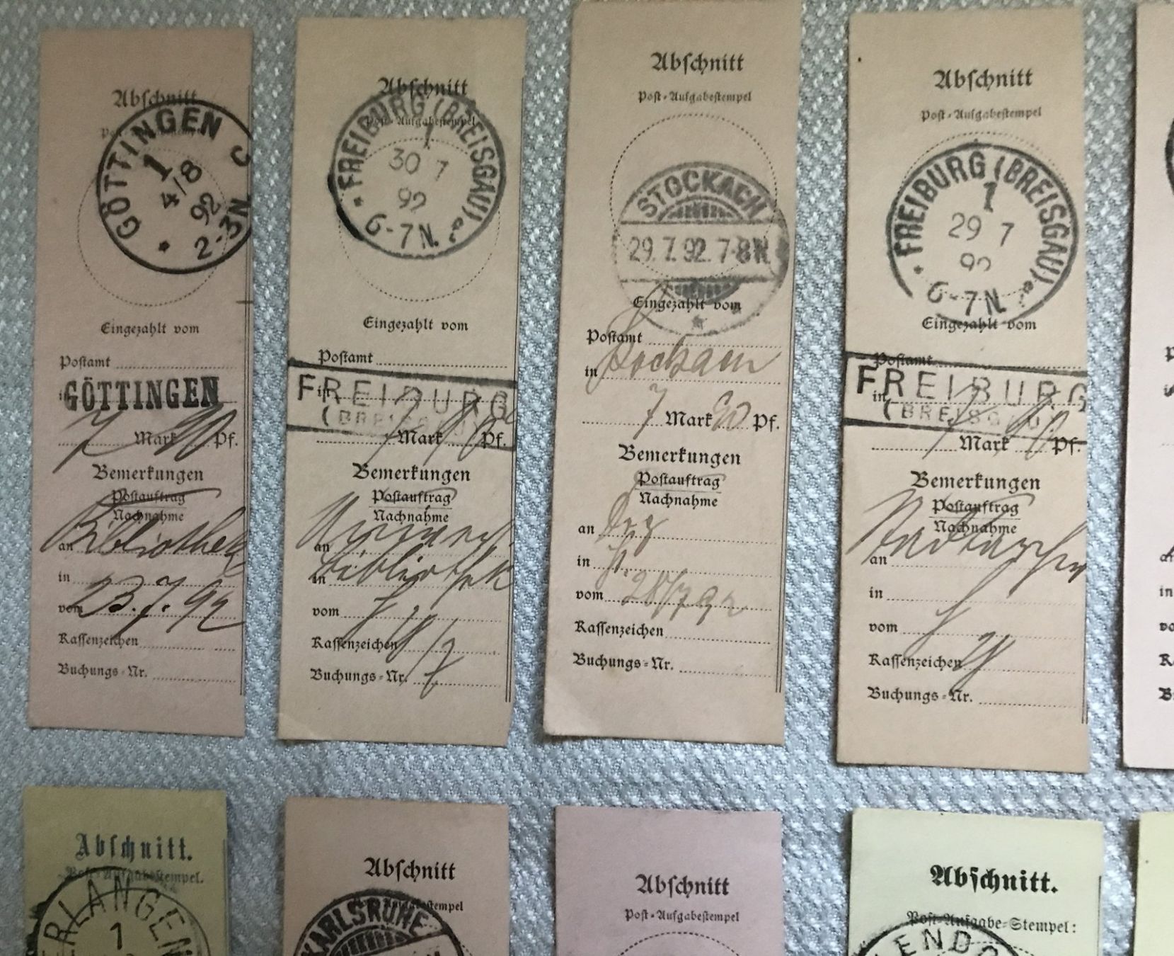 Alle Briefmarken: ABSCHNITTE DEUTSCHLAND 1892 – Gebraucht aus Ostermundigen von Kari1937 1