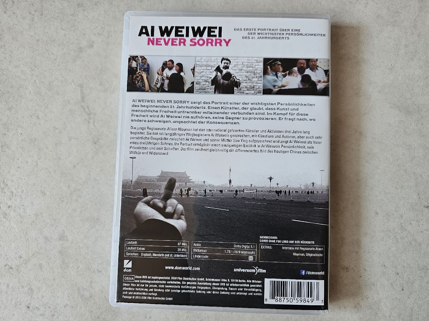 Tutti i DVDs: Ai Weiwei  -  Never Sorry – Usato da Schneisingen venduto da backstore24 1