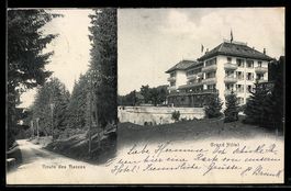 AK Les Rasses, Grand Hotel, Route, 1904