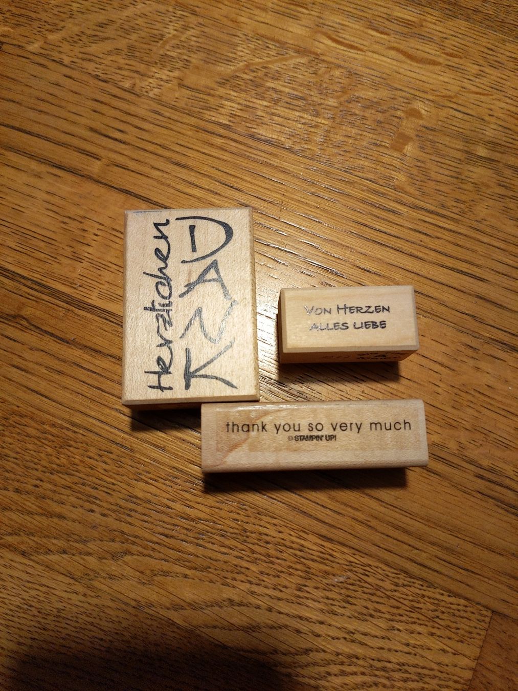 Timbri: 3er Set Stempel "Danke" – Usato da Oberhasli venduto da Joe_ahoi