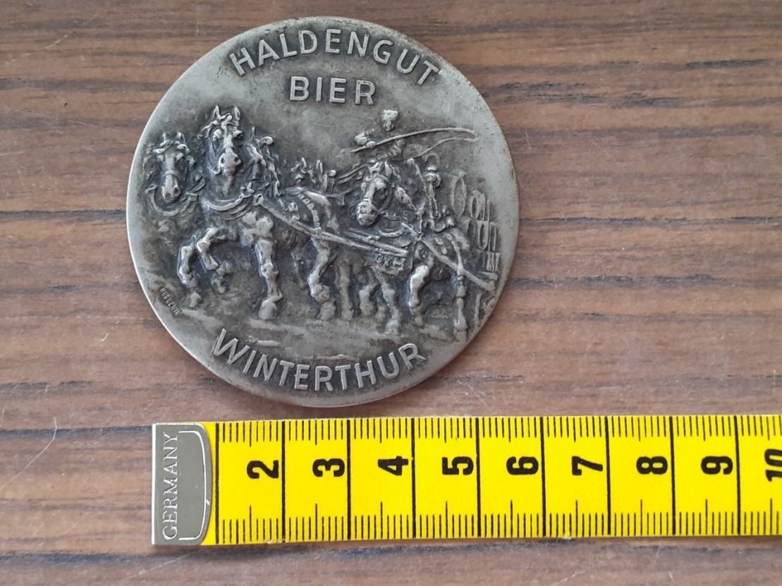 Specchi: Antiker Werbespiegel Haldengut Bier – Usato da Mörschwil venduto da antiksalon 4