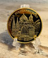 vergoldete Gedenkmedaille Kölner Stadtansichten