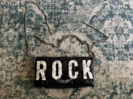 Sac Zadig & Voltaire noir cuir clouté "ROCK" neuf