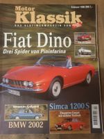 Motor Klassik 2/96 Fiat Dino 124 Spider Simca 1200 Spider xx