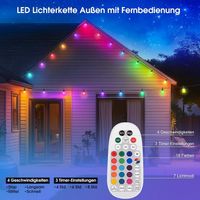 LED Lichterkette 21m bunt IP65