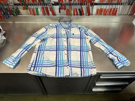 Hemd U.S. Polo Assn. kariert blau weiss
