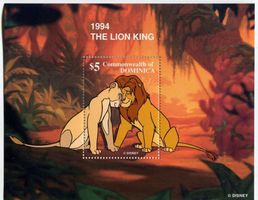 Block "Walt Disney. Der König der Löwen". Dominica.