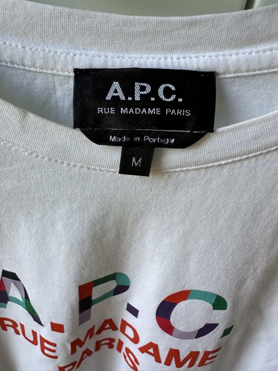 Apc T-shirt: T-shirt A.P.C.  Blanc Taille M  – Usato da Carouge GE venduto da Dom19dom19 3