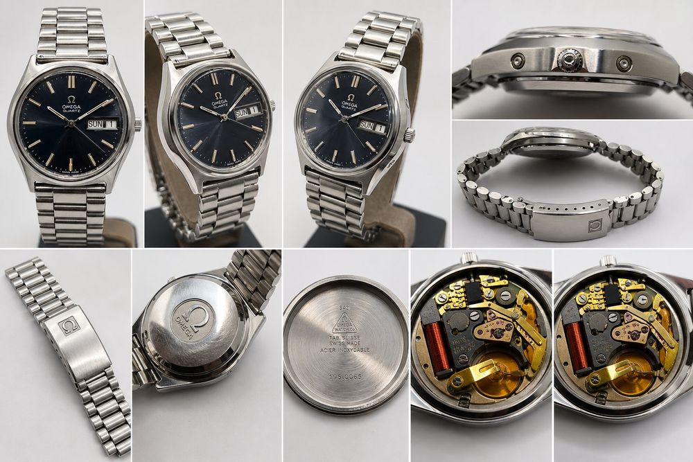 Omega Vintage Day-Date Quartz 37,7mm – Élégance intemporelle (Defekt ...