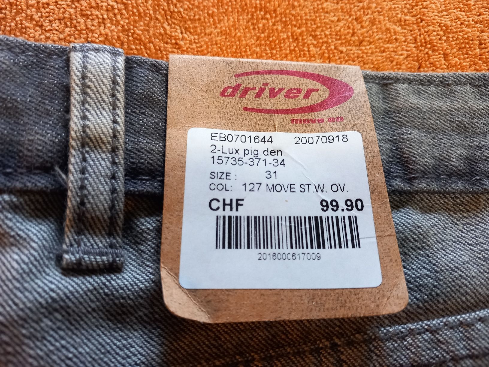 Jeans: Herrenjeans von Driver Gröss 31 Fabrikneu – Nuovo e nell'imballaggio originale da Hochwald venduto da motowear-secondhand 3