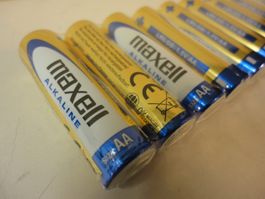 Maxell Alkaline AA Batterien 10 Stk neu