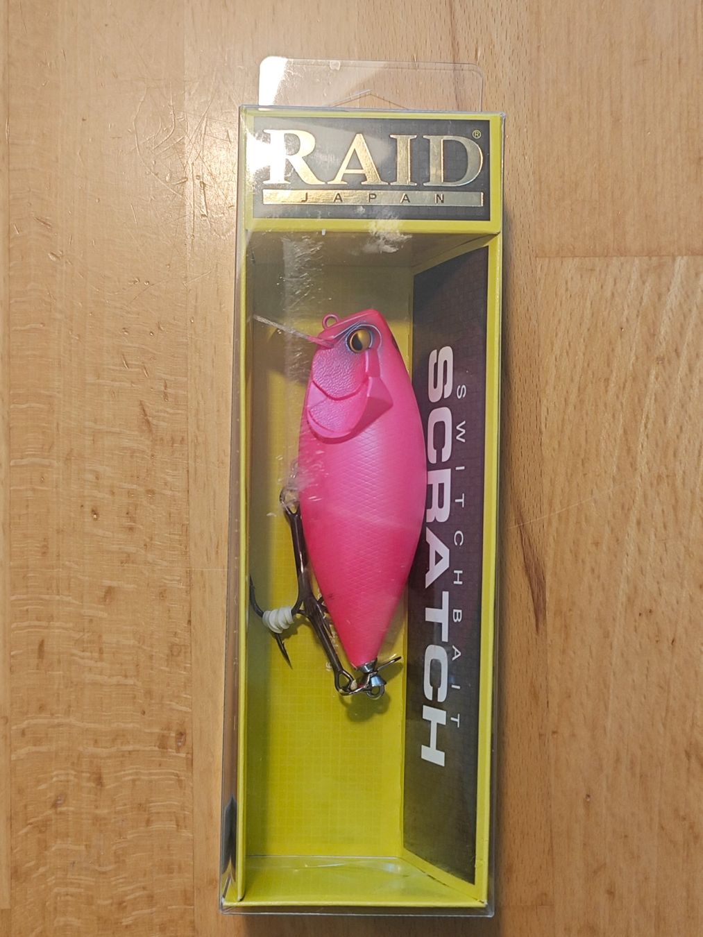 Esche: Neuer RAID Japan Switchbait Scratch, Farbe Pink! – Nuovo e nell'imballaggio originale da Bühler venduto da Idre2017