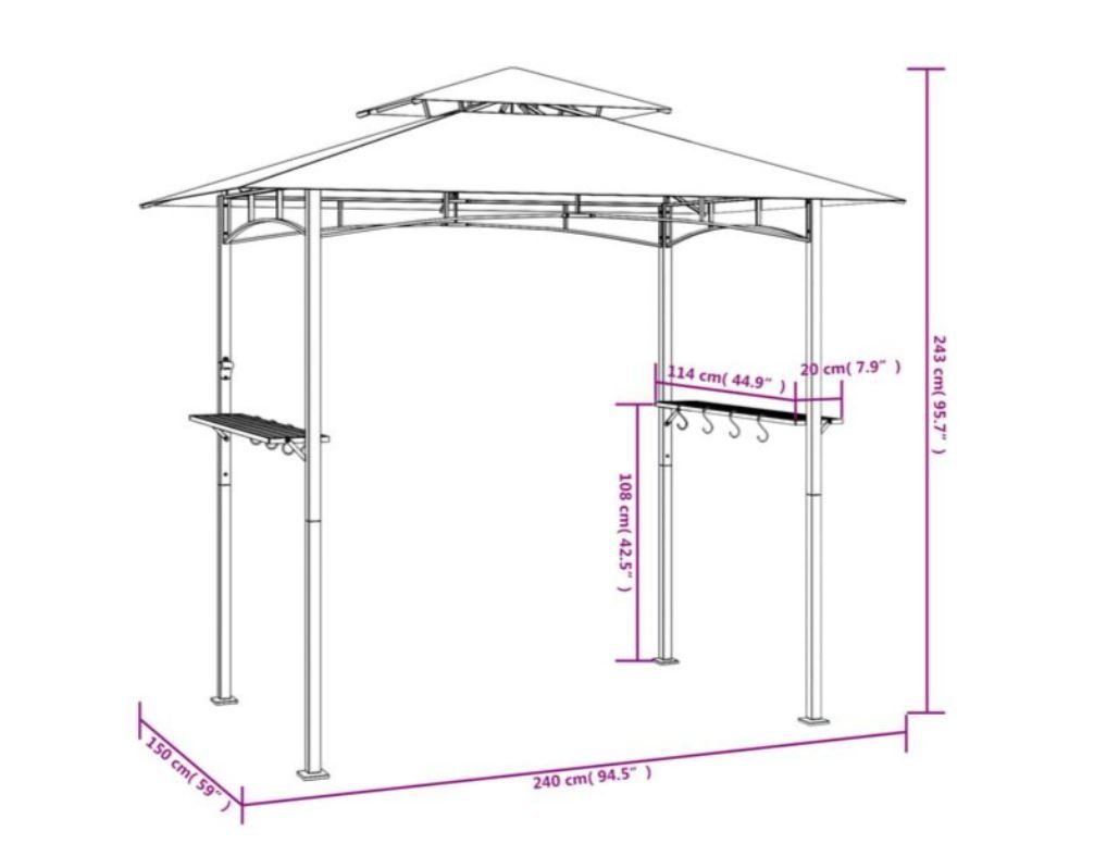Abris: Grillunterstand Coari – Neuf avec emballage d'origine à Kappel SO par Puzzles-Beauty 3