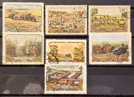Sowjetunion UdSSR 1956 Landwirtschaft & Kolchos Posten geste