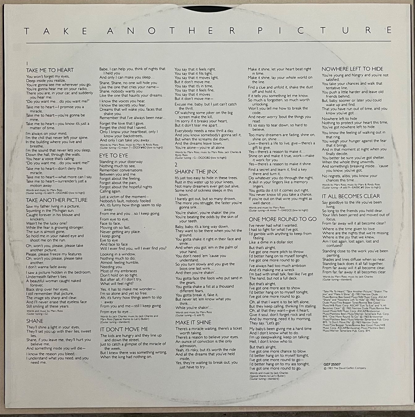 Dischi in vinile: QUARTERFLASH - TAKE ANOTHER PICTURE - 33 Tours – Usato da Bussigny venduto da vinyl-pas-cher 5