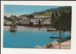 AK ca. 1930 Clarens Vue prise de Montreux mit Dampfschiff