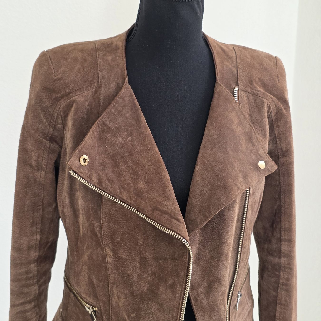 Mango Giacche: Lederjacke MNG braun Echtleder Grösse M  – Usato da Rheinsulz venduto da Gilea 1