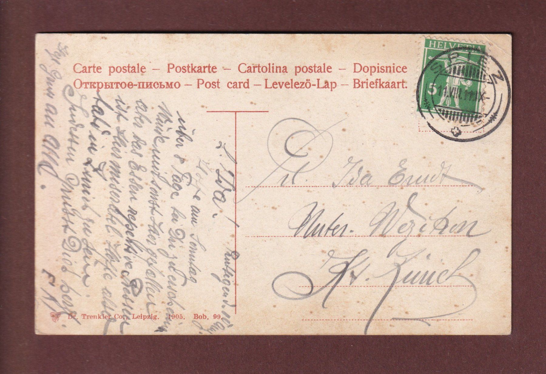 Cartes postales: FRUTIGEN - Tellenburg - 1911 // Eckbug // – D'occasion à Pully par nicecards-shop 1