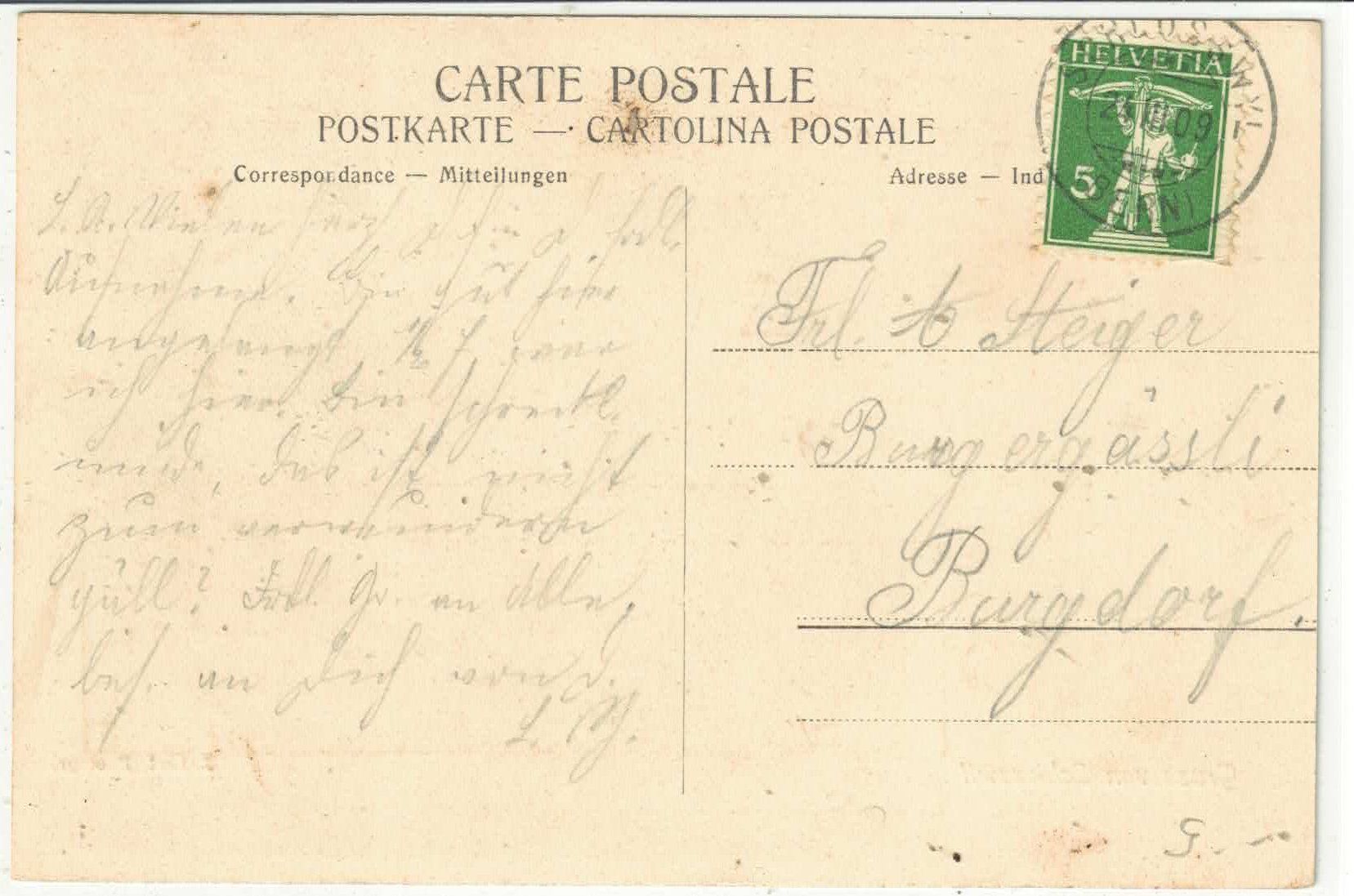 Cartoline postali: Gruss von Schlosswil - Generalansicht – Usato da Ettingen venduto da Kartenplanet 1