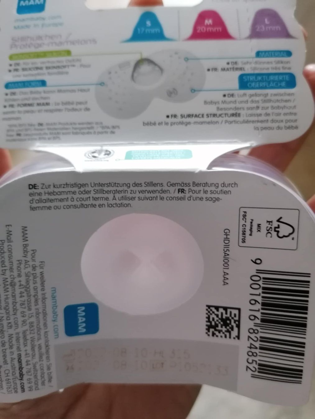 Mam Accessori per l’allattamento: Stillhütchen MAM – Nuovo e nell'imballaggio originale da Höri venduto da Leven_9 2