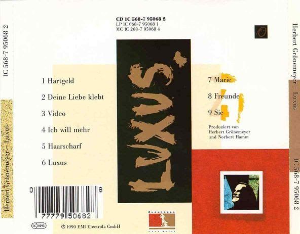 CD: CD Herbert Grönemeyer - Luxus (1990) – Usato da Möriken AG venduto da mineralia 1