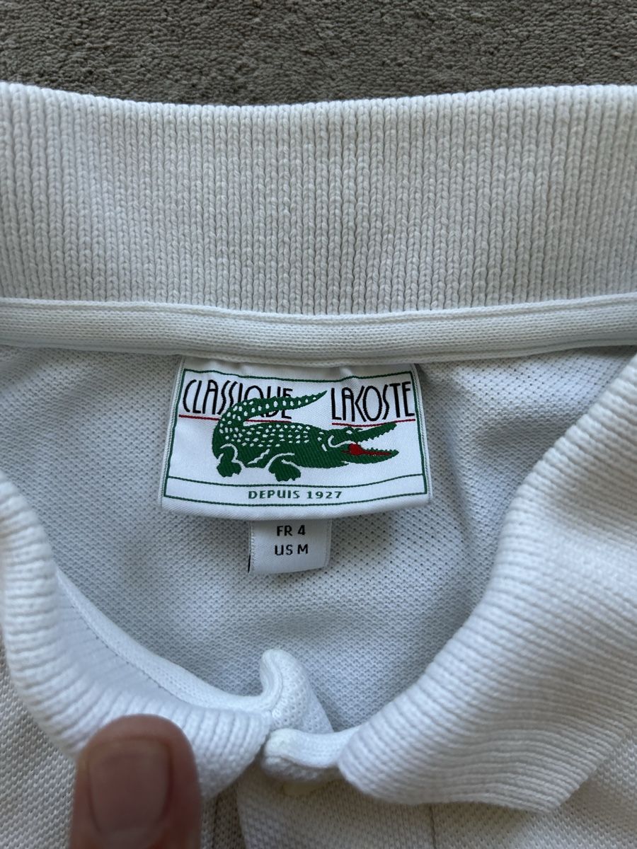 Lacoste Magliette Polo: Lacoste Polo Shirt weiss  – Usato da Luzern venduto da ame_7mck 2