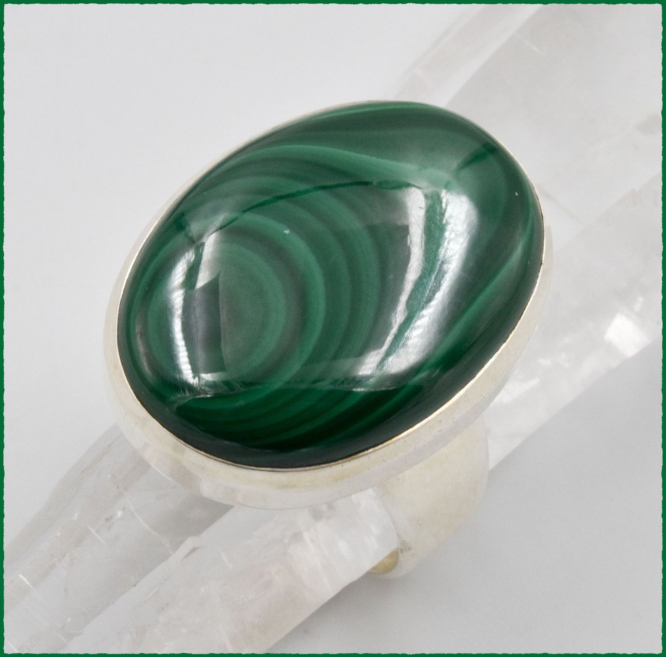 Anelli: MALACHITE, Malachit 925 Silber Ring – Nuovo e nell'imballaggio originale da Oberglatt ZH venduto da Goldfee1 4