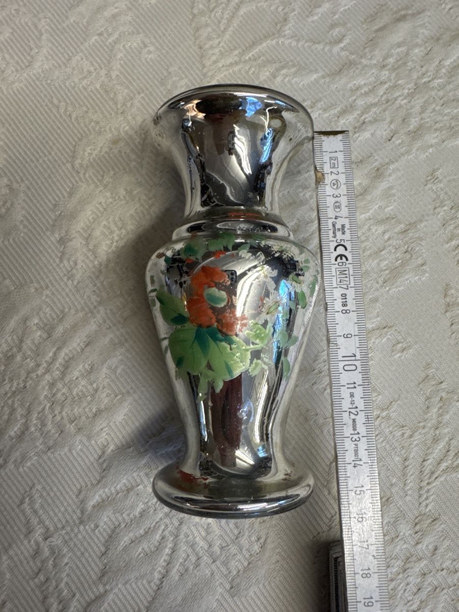 Bicchieri: Antike Bauernsilber Vase  handgemalt, selten – Usato da Gams venduto da ver_n7n9