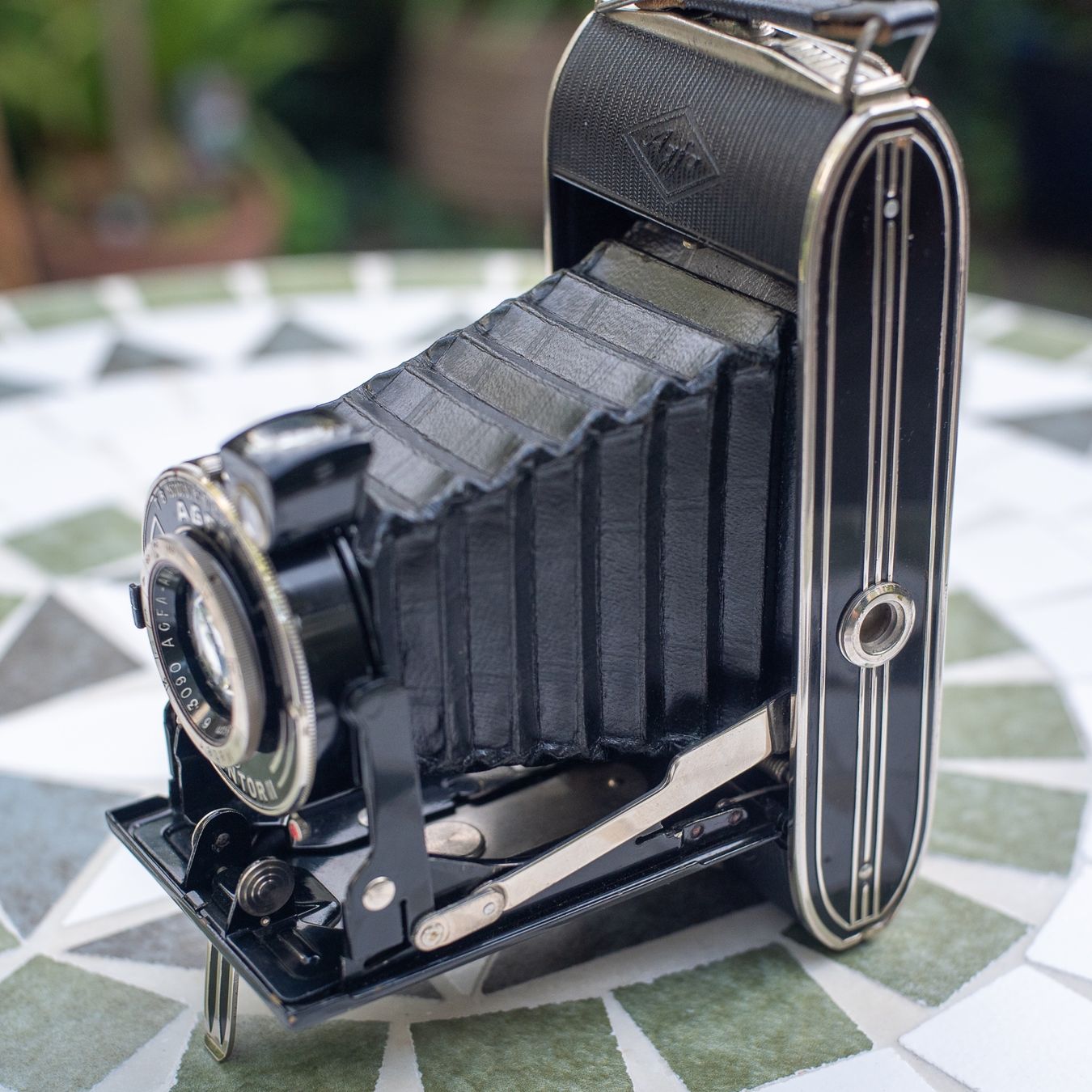 Agfa Fotocamera: Agfa Billy-Record Balgenkamera "Art Deco" – Usato da Rheinfelden venduto da jonathancollebianco 2