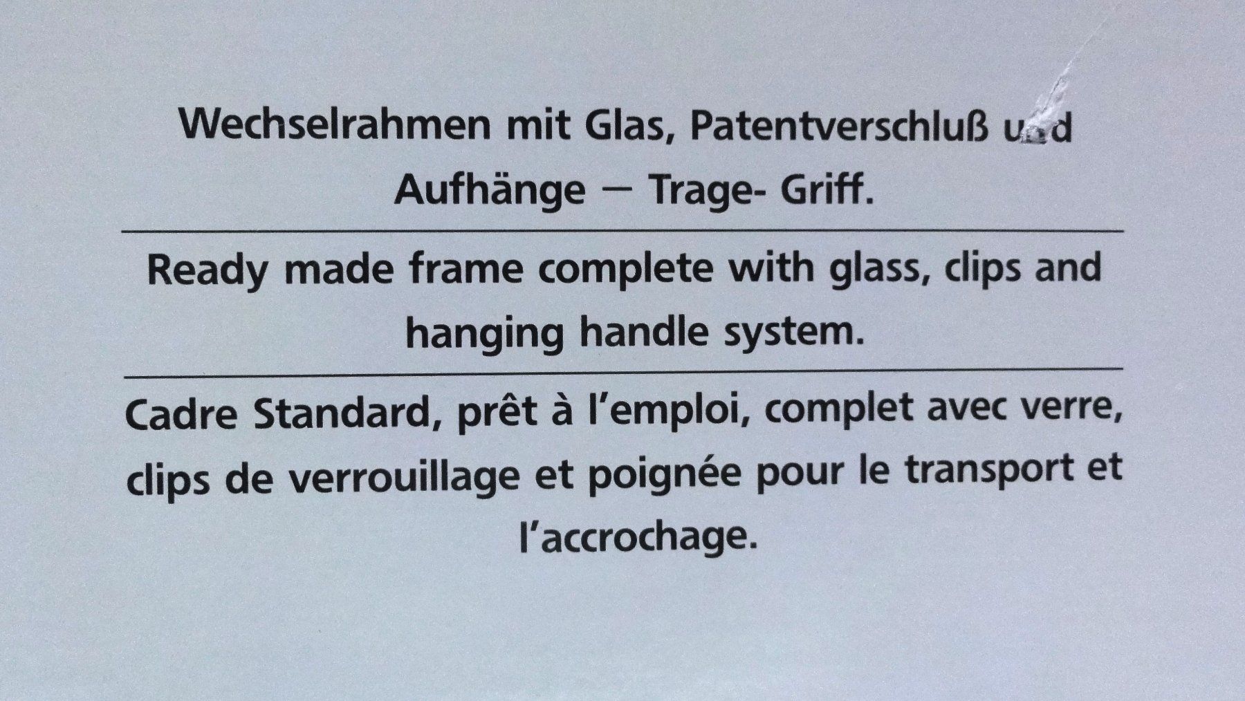 Cornici: Wechselrahmen mit Glas, nielsen image – Usato da Samedan venduto da chickenrun01 5