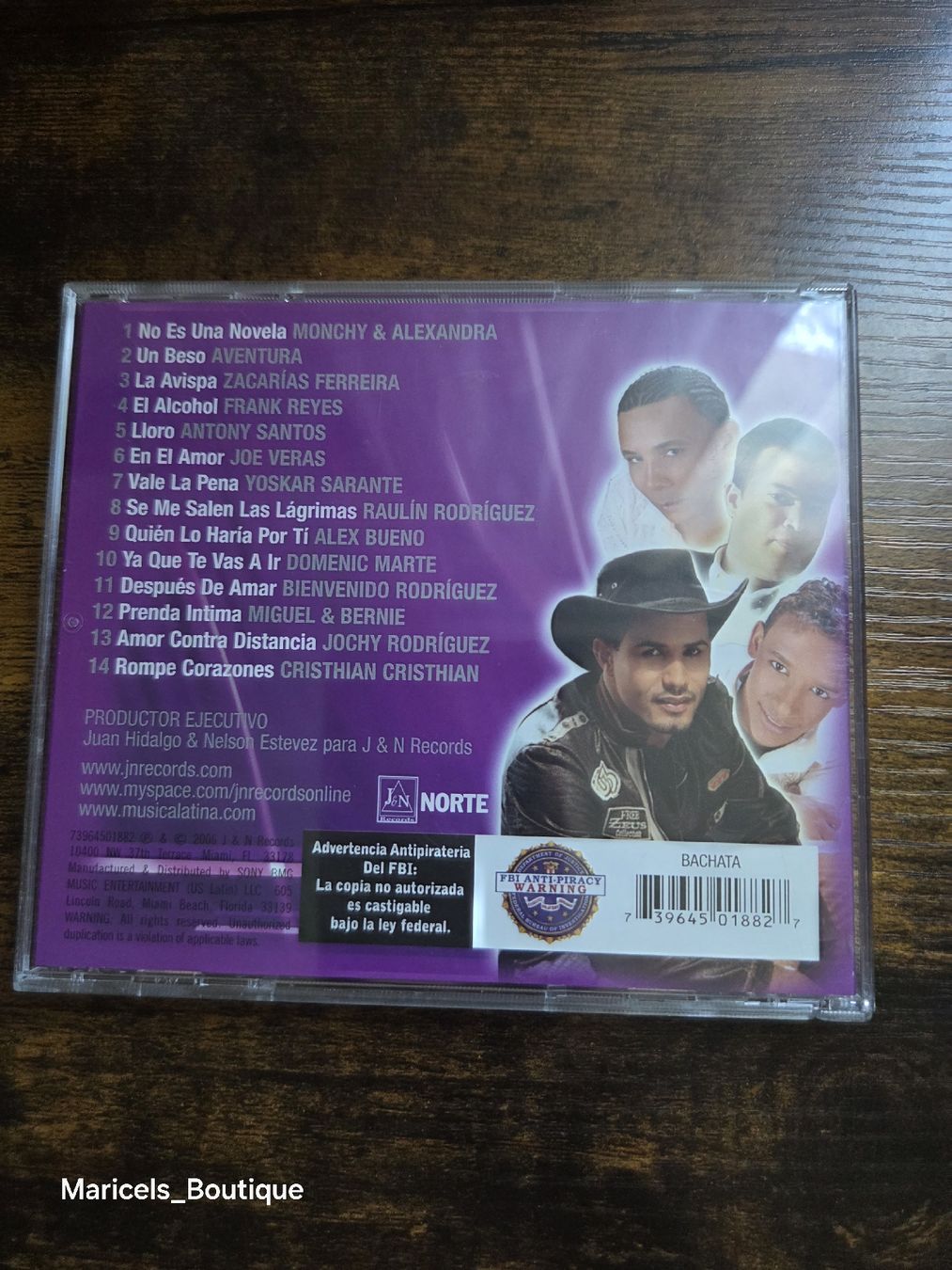 CD: Bachata Hits 2007 CD album used – Usato da Winterthur venduto da Maricels_Boutique 1