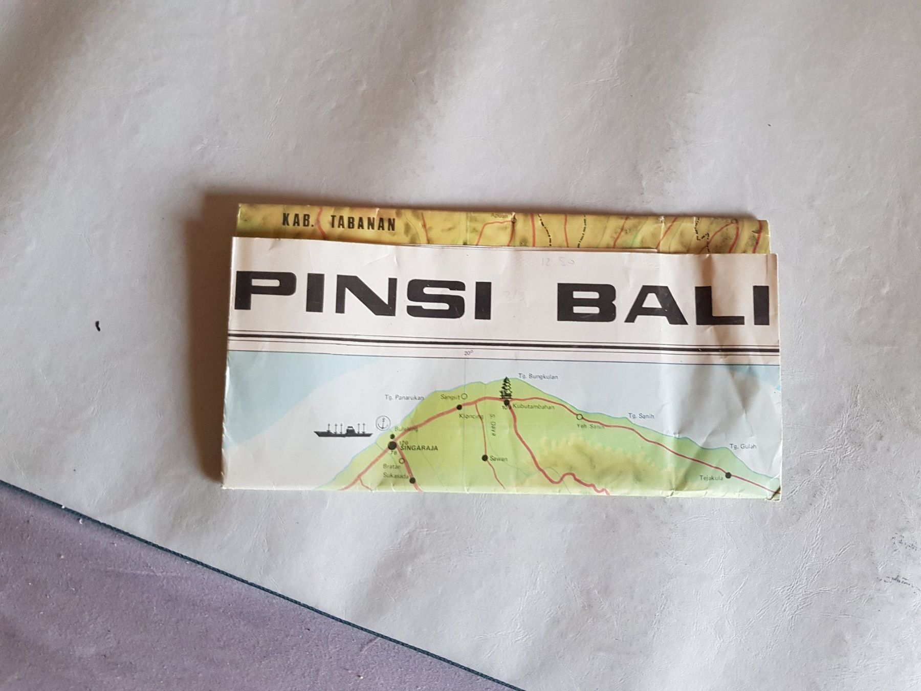 Landkarten & Atlanten: Land Karte 1981 Propinsi Bali – Gebraucht aus Walterswil BE von Lonitti 5