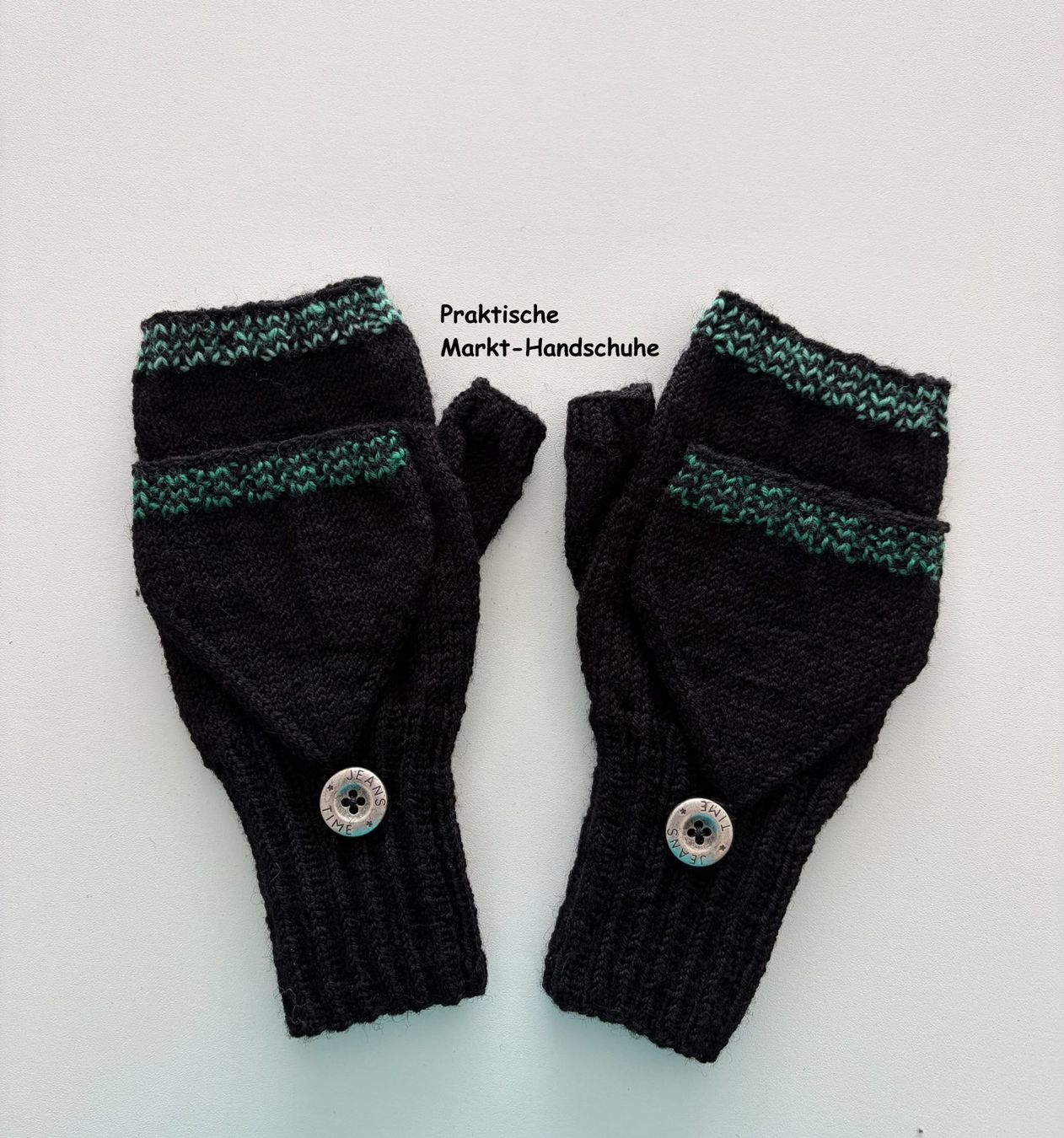 Guanti & manicotti: Praktische Markt-Handschuhe handgestrickt – Nuovo e nell'imballaggio originale da Täuffelen venduto da sohalt