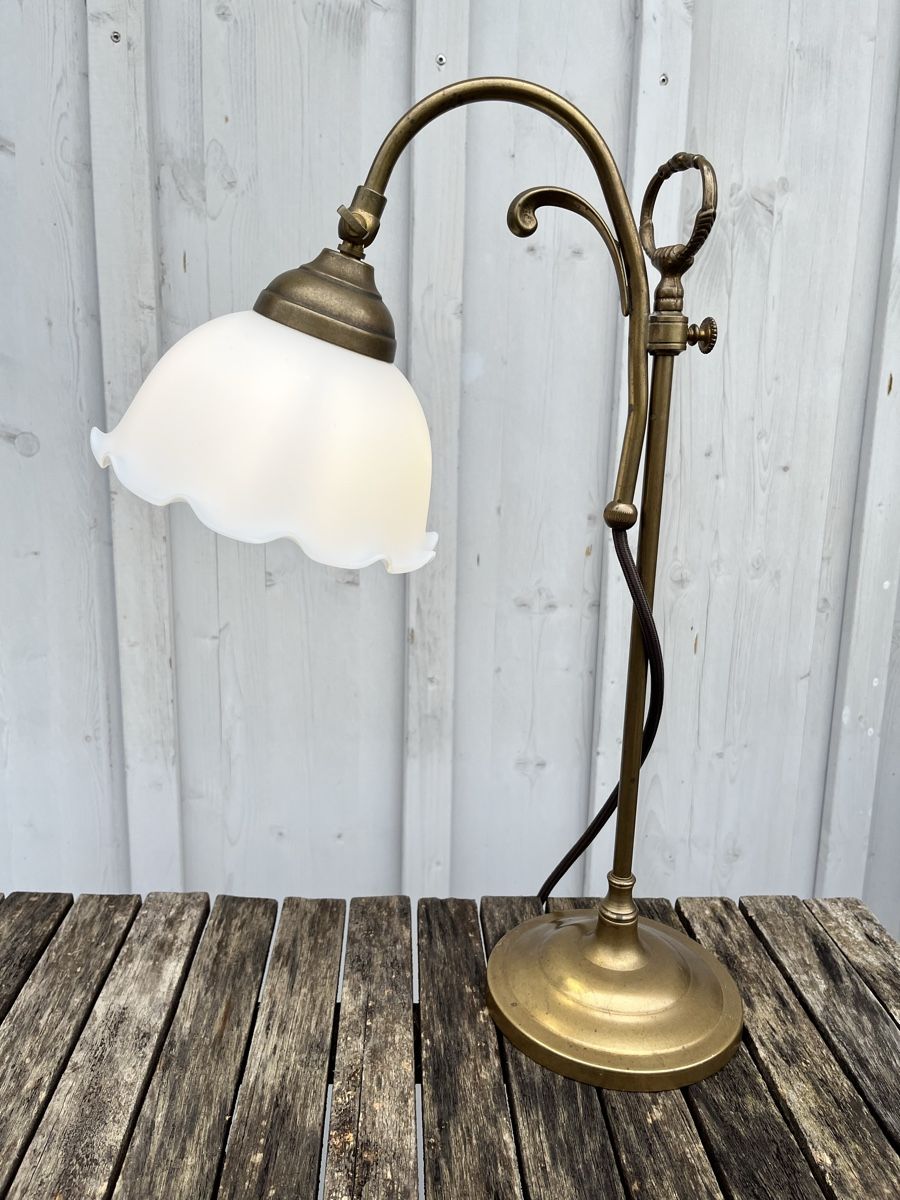 Lampen: Alte Tischlampe mit Glasschirm – Gebraucht aus Winterthur von avelotte 3