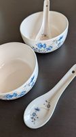 Asiatische Schüsseln mit Löffel 2x  ++