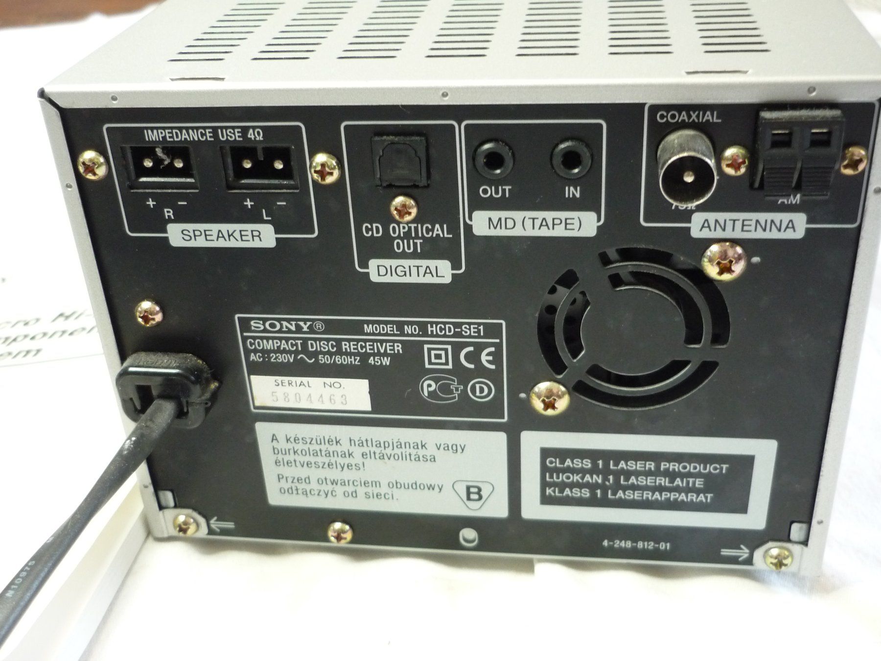 Sony Lettore multimediale & Streamer: CD Player - Sony Micro Hi-Fi Component System - CMT - SE1 – Usato da Beringen venduto da Flatretriever 4