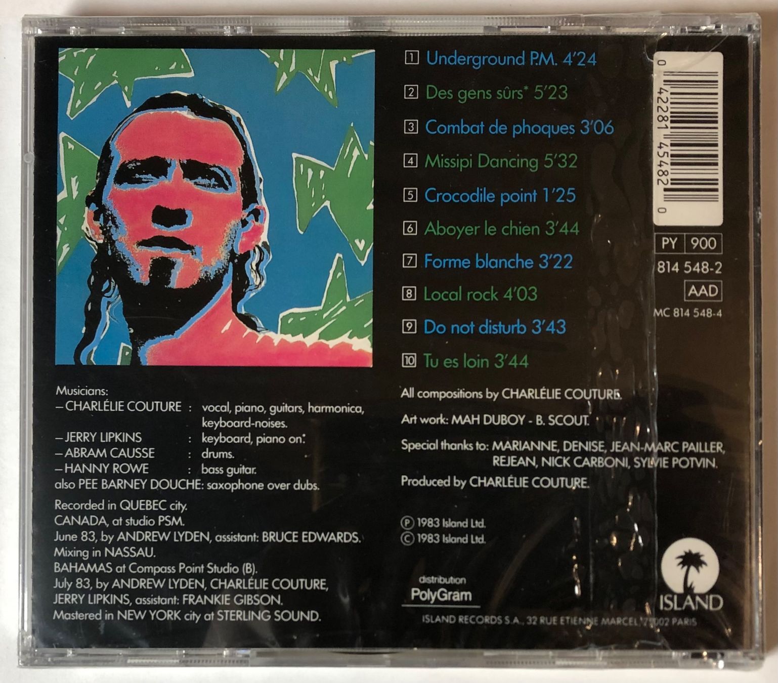 Dischi in vinile: CHARLÉLIE COUTURE - CROCODILE – Nuovo e nell'imballaggio originale da Poliez-Pittet venduto da Newtown-Records 1