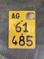 Nummernschild AG 61 485 Mofa