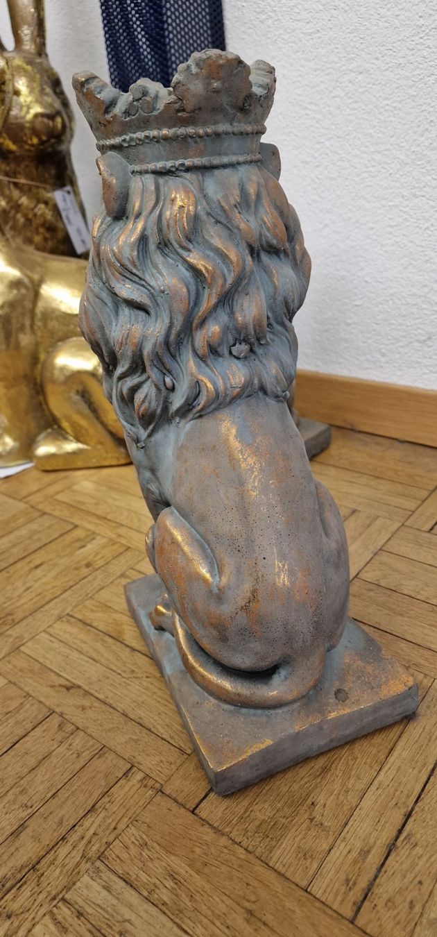 Statuette: Beton Löwe Outdoor & Indoor – Nuovo e nell'imballaggio originale da Schaffhausen venduto da AtelierPudesco 3