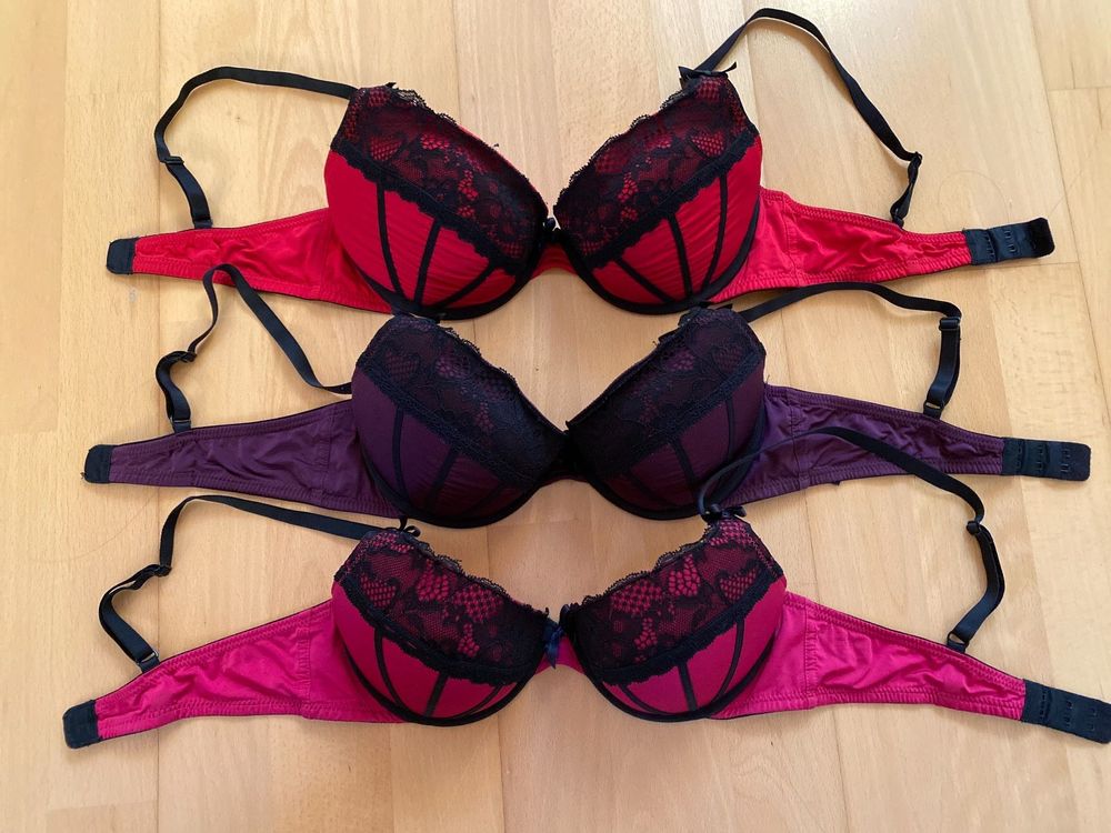 Soutien-gorge Push-up H&M 90B - Motif Floral Romantique - Très Bon état D'occasion