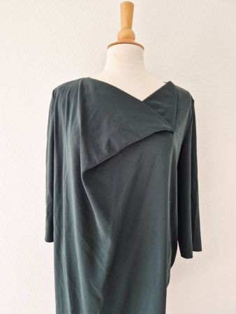 COS KLEID DRESS GRÜN M 38 TUNIKA LONGSHIRT TOP ZU STIEFEL