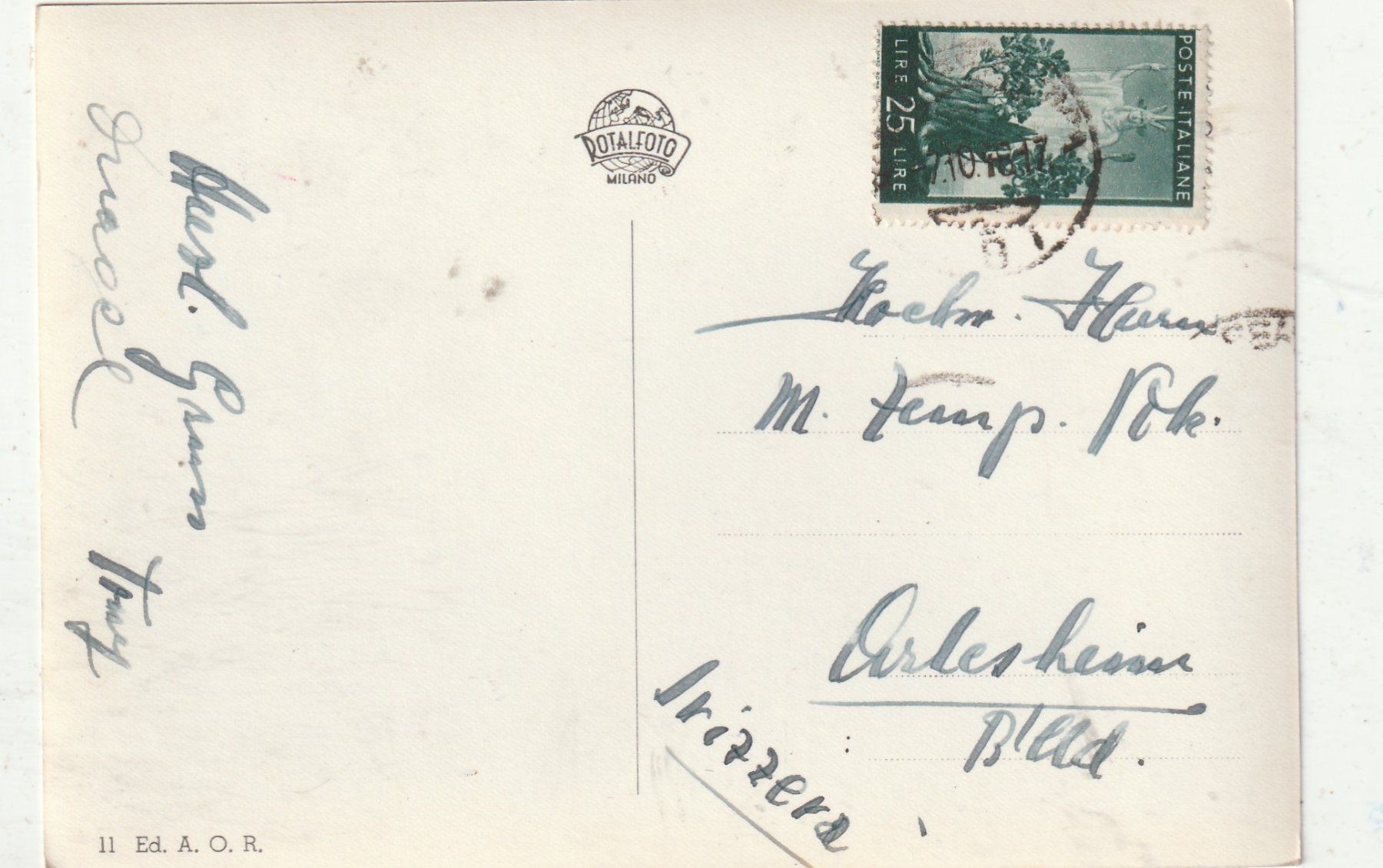 Cartes postales: Della Patria – D'occasion à Lumbrein par made02 1